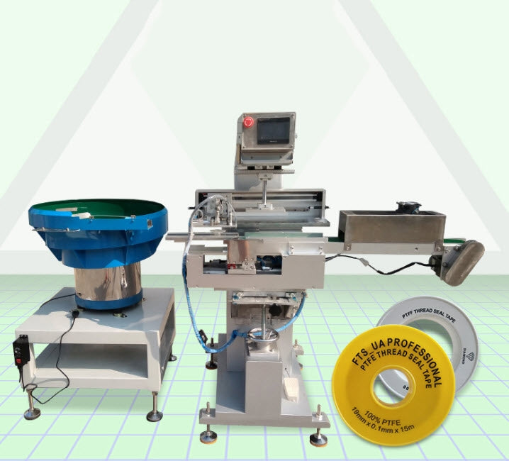 เครื่องปั๊มโลโก้ ปั๊มวันหมดอายุ ระบบสายพานต่อเนื่อง LY-SLD2 automatic pad printing machine 200kg