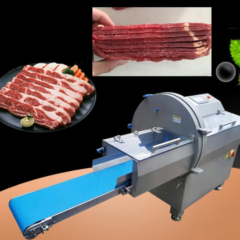 เครื่องแล่สไลด์  เครื่องแล่เนื้อหมู เครื่องแล่เนื้อวัว แล่เนื้อไก่ ZY-25K 1.5（kw）400（kg）380（V） 200แผ่น/นาที ขนาดตัด 1-32 mm