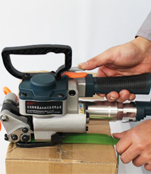 เครื่องรัดกล่อง แพ็คของ ต่อปั๊มลม DT-B19 packaging strapping