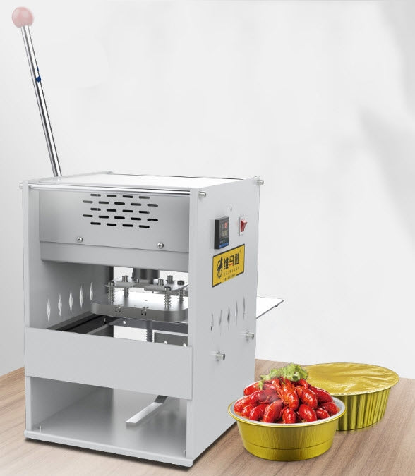 เครื่องซีลถ้วย ถาดกลม D128มม WM-S128 อุณหภูมิ 0-300°C สำหรับธุรกิจร้านอาหารและกาแฟ ใช้งานง่ายและทนทาน