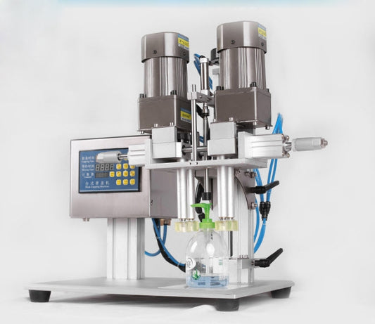 เครื่องปิดฝาขวด XLSGJ-6300 ฝาขนาด 18-90 มม. 120Wx2 30Kg automatic Capping Machine