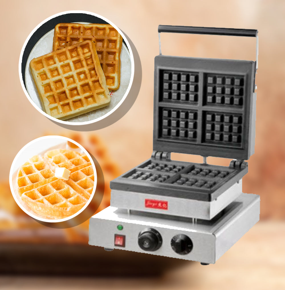 เครื่องทําวาฟเฟิล 4 ช่อง FY-2210D 15 kg เครื่องทำวาฟเฟิลไฟฟ้า คุณภาพสูง ใช้งานง่าย ทำวาฟเฟิลกรอบนอกนุ่มใน