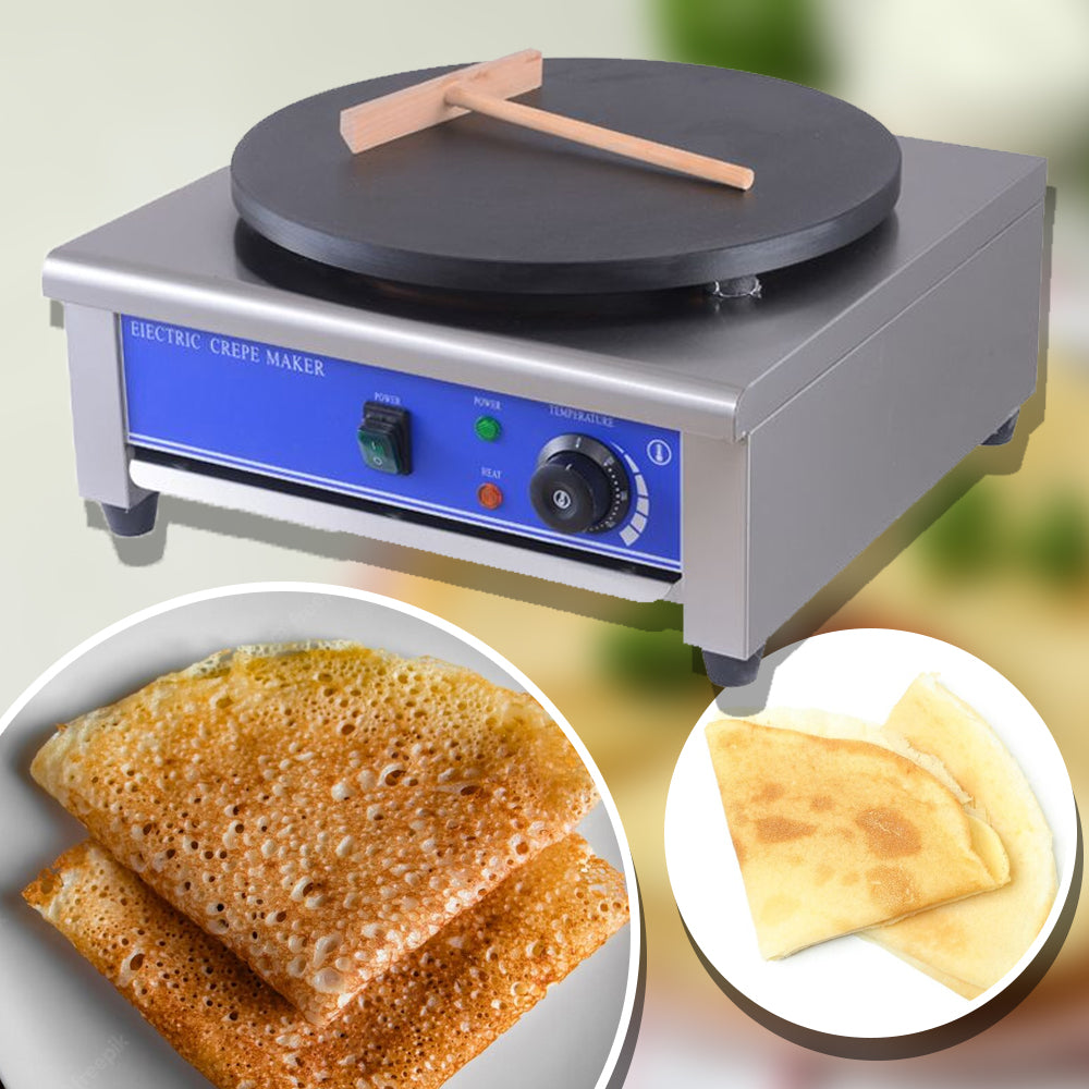 เตาเครปไฟฟ้า รุ่น HT-1E เตาทำแพนเค้ก เครื่องทำเครป กำลังไฟ 3000 วัตต์ หน้าเตาขนาด 40 ซม.