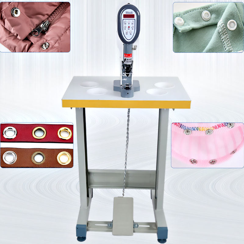 เครื่องตอกตาไก่กึ่งอัตโนมัติ Semi-Automatic Eyelet Punch Machine AC220V 50/60HZ 750W