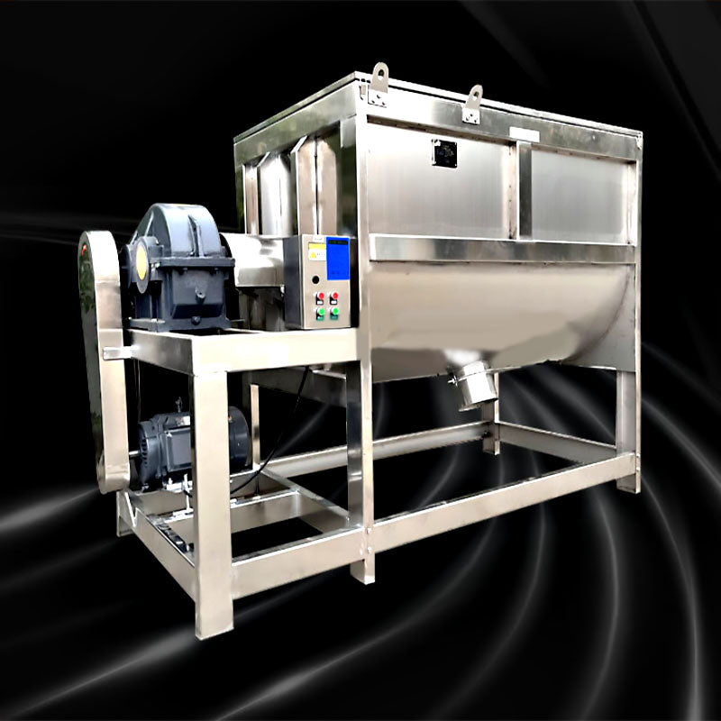 เครื่องผสมแนวนอน (Ribbon Mixer) 1.5/2.2KW 100/200L 380V 50Hz