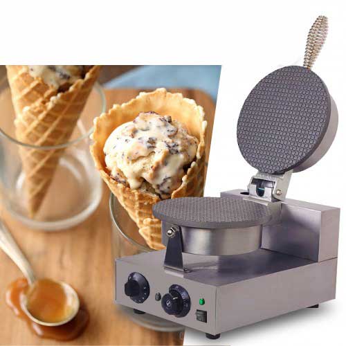 เครื่องทำโคนไอศกรีม Waffle Cone Maker ICP-1 โคนวาฟเฟิล 1000W อุณหภูมิ 50 – 300 °C