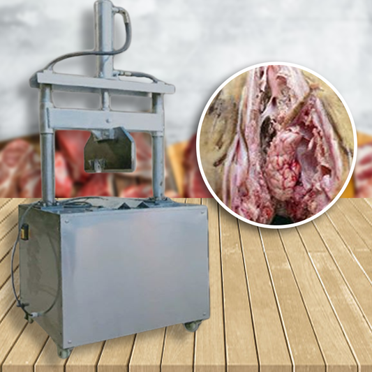 เครื่องตัดแบ่งครึ่ง ไก่ หมู วัว ระบบไฮดรอลิค Hydraulic half-cutting machine