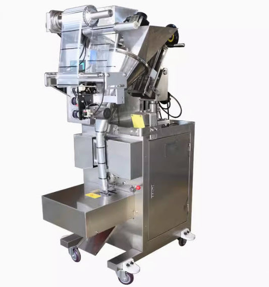 เครื่องบรรจุผงคอลลาเจน แนวตั้งอัตโนมัติ SJ-100 เหมาะกับ แป้ง ผง นมผง เกสร สารเติมแต่ง และวัตถุผงอื่นๆ