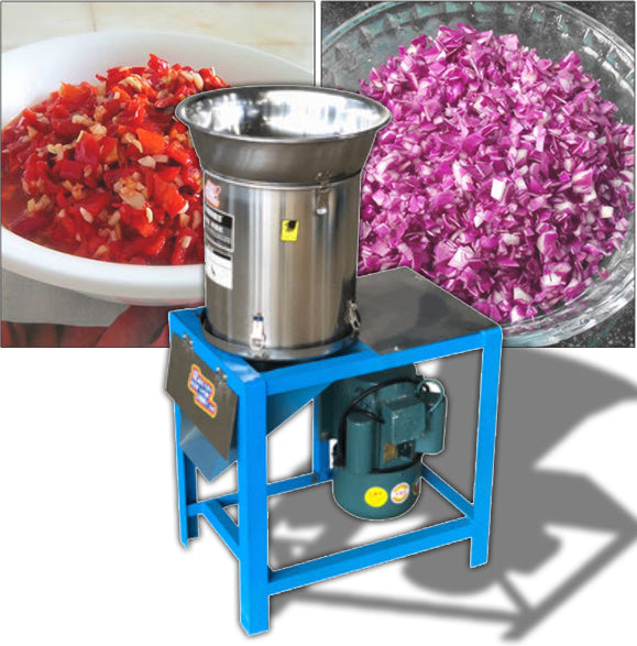 เครื่องบดพริกสด 2.2kw 220V หมู แครอท พริกแกง หอมแดง กระเทียม Stainless Steel Electric Pepper Chopping Machine