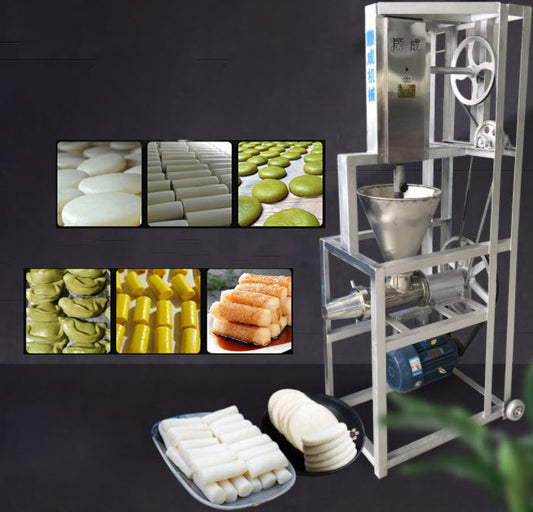 เครื่องจ่ายแป้ง บดแป้ง 4k watt stainless steel automatic rice cake feeding machine