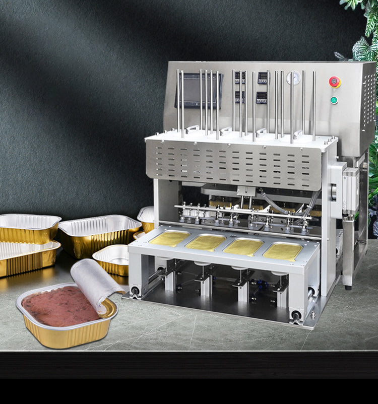 เครื่องซีลต่อเนื่อง ฟลอยด์ 4 ถาดพร้อมกัน professional Customized Aluminum Foil Sealing