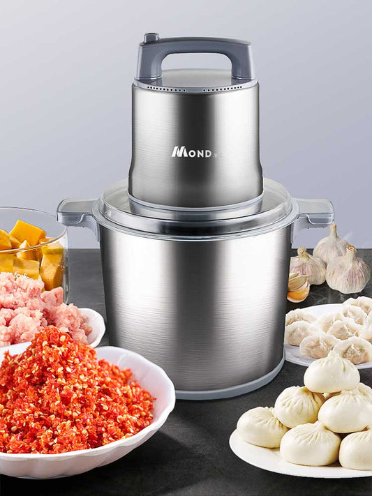 เครื่องปั่นผสม เนื้อ ผัก ไฟฟ้า Electric High-Power Grinder Minced Machine แบบถัง กำลัง 1200 วัตต์