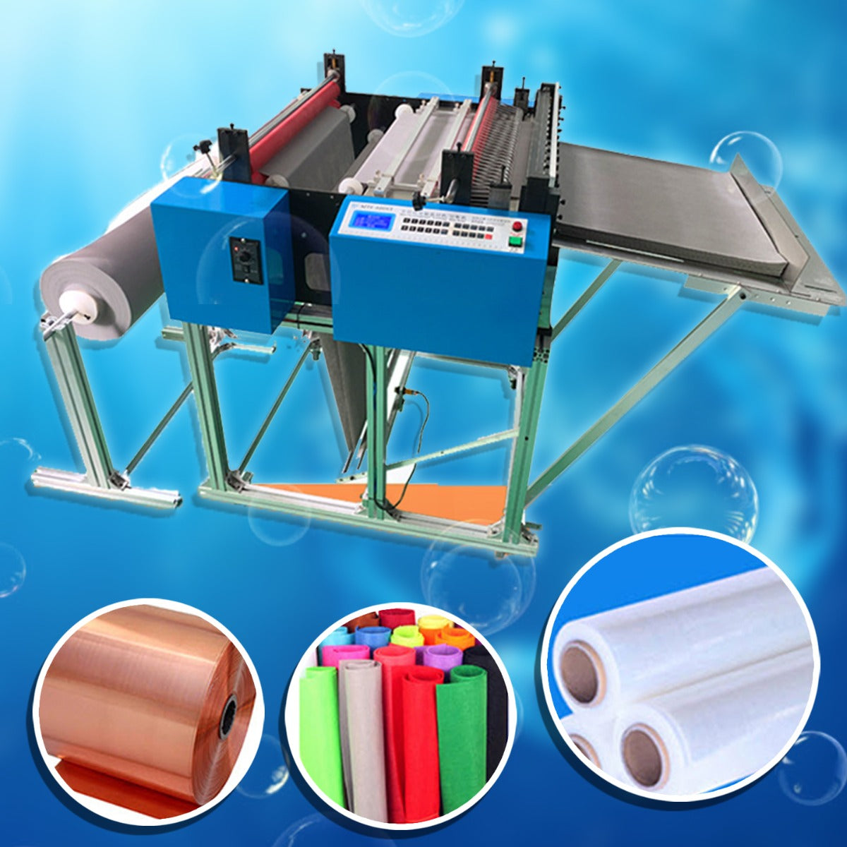 เครื่องตัด ฟองน้ำทำความสะอาด สก๊อตช์-ไบรต์ ฟองน้ำใยขัด linen cutting machine cutting rubber machine cutting