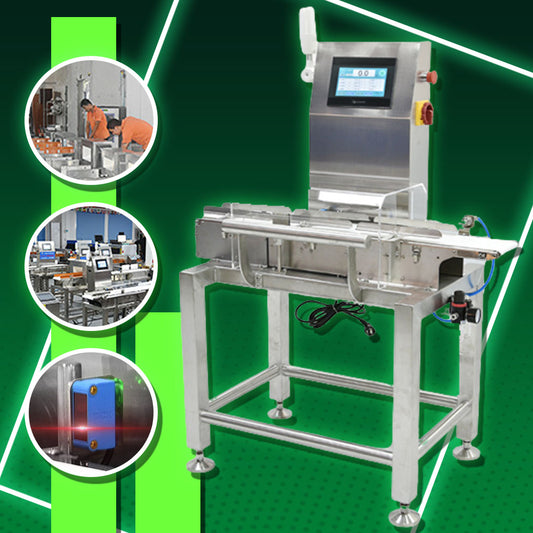 เครื่องตรวจชั่งน้ำหนักสายพาน คัดแยก 2kg อัตโนมัติ CQ-XP1010 100pcs/min 0.6-1mpa automatic weighing machine