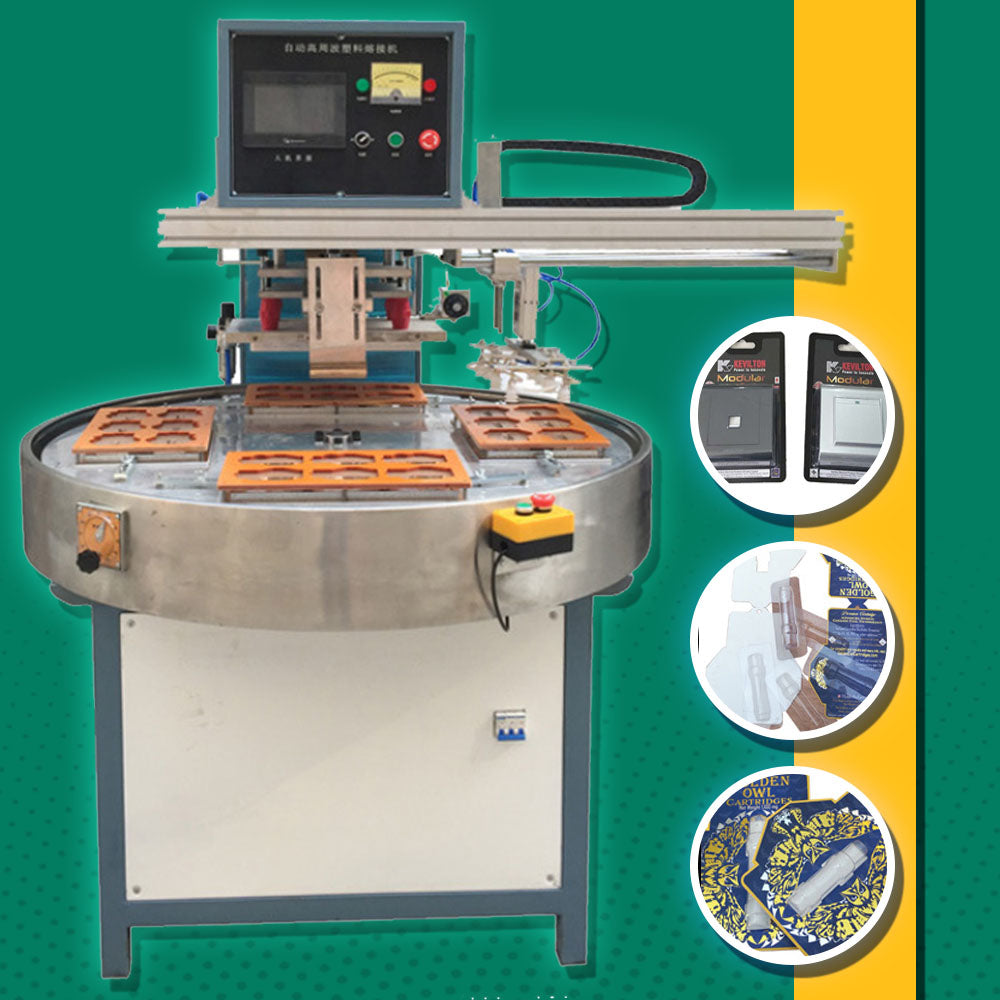 เครื่องซีล บลิสเตอร์แพ็ค card sealing machine automatic turntable high frequency machine