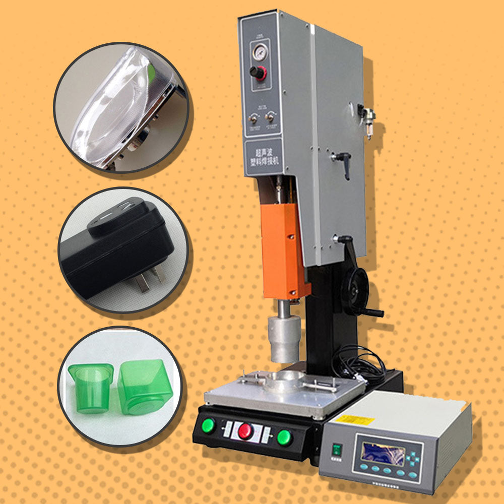 เครื่องเชื่อมพลาสติก แบบกด ultrasonic plastic welding machine LK-2020A PS PP ABS PE PC