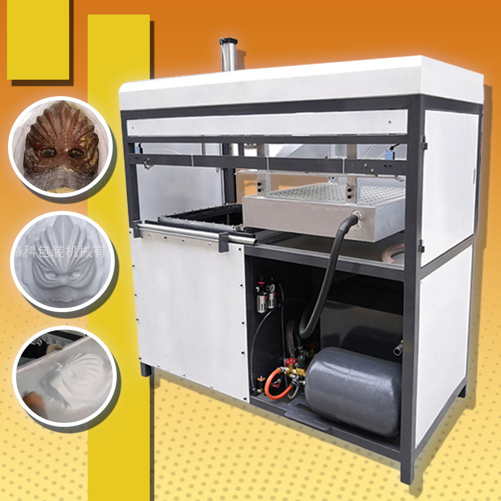 เครื่องขึ้นรูปพลาสติก หน้ากาก สูญญากาศ ทำโมล 16kw Blister Forming Machine ABSHIPS