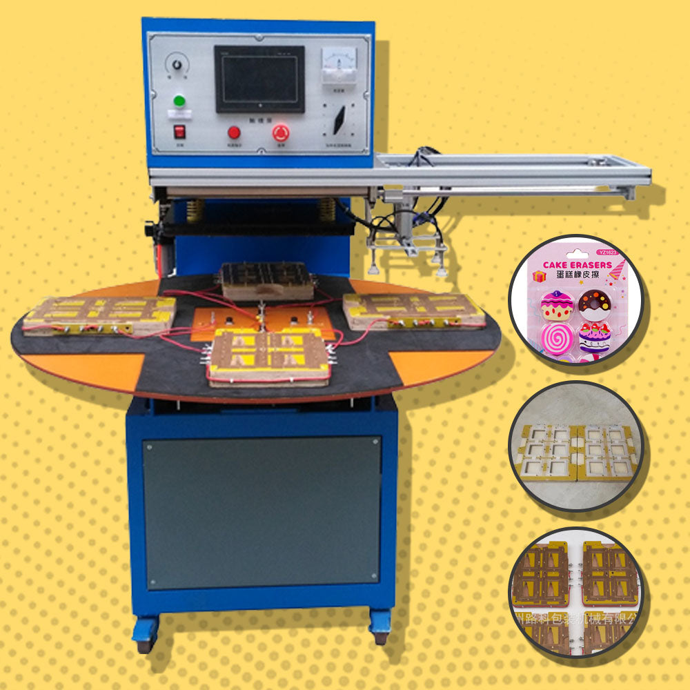 เครื่องซีลบลิสเตอร์แพ็ค แท่นหมุน LK-60C blister paper card sealing machine LK-60C 240kg