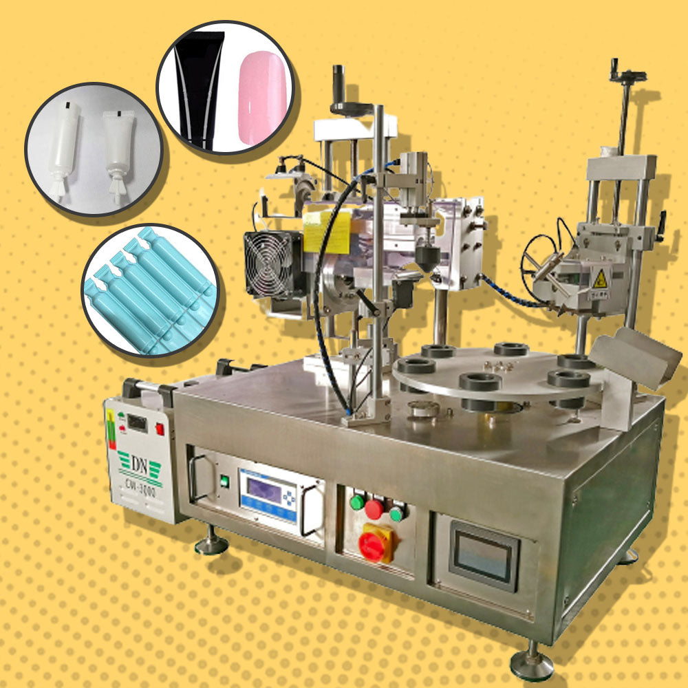 เครื่องพร้อมซีลหลอด หมุน แบบตั้งโต๊ะ LK-2020TT Rotations Ultrasonic Sealing Machine