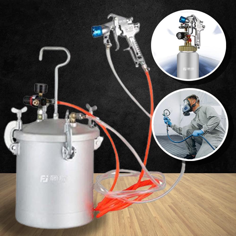 เครื่องพ่นสี แบบถังแรงดัน Painting Spray Gun Pressure Bucket พ่นสีแรงดัน (ไม่มีหัวพ่น)