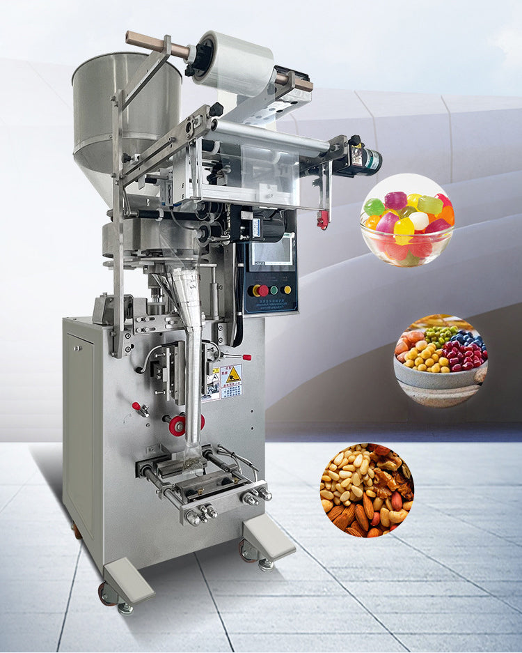 เครื่องแพ็คซอง บรรจุซอง ระบบชั่งน้ำหนัก Electric Automatic Quantitative Sealing and Packing Machine ซีลสามด้าน ซีลสี่ด้าน ซีลหลัง