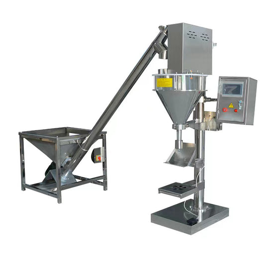 เครื่องบรรจุผง ปูน แป้งอาหาร ss304 0.7-5kg granule packing machine, powder metering machine (พร้อมท่อสกรูลำเลียง)