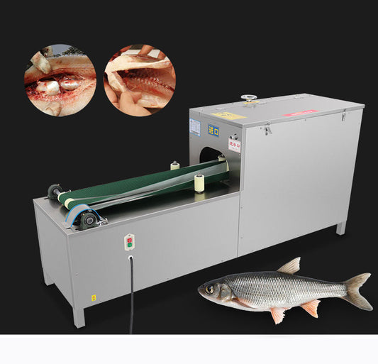 เครื่องผ่าท้องปลาอัตโนมัติ ผ่าหลังปลา Automatic Fish Belly Opening and Back Opening Machine