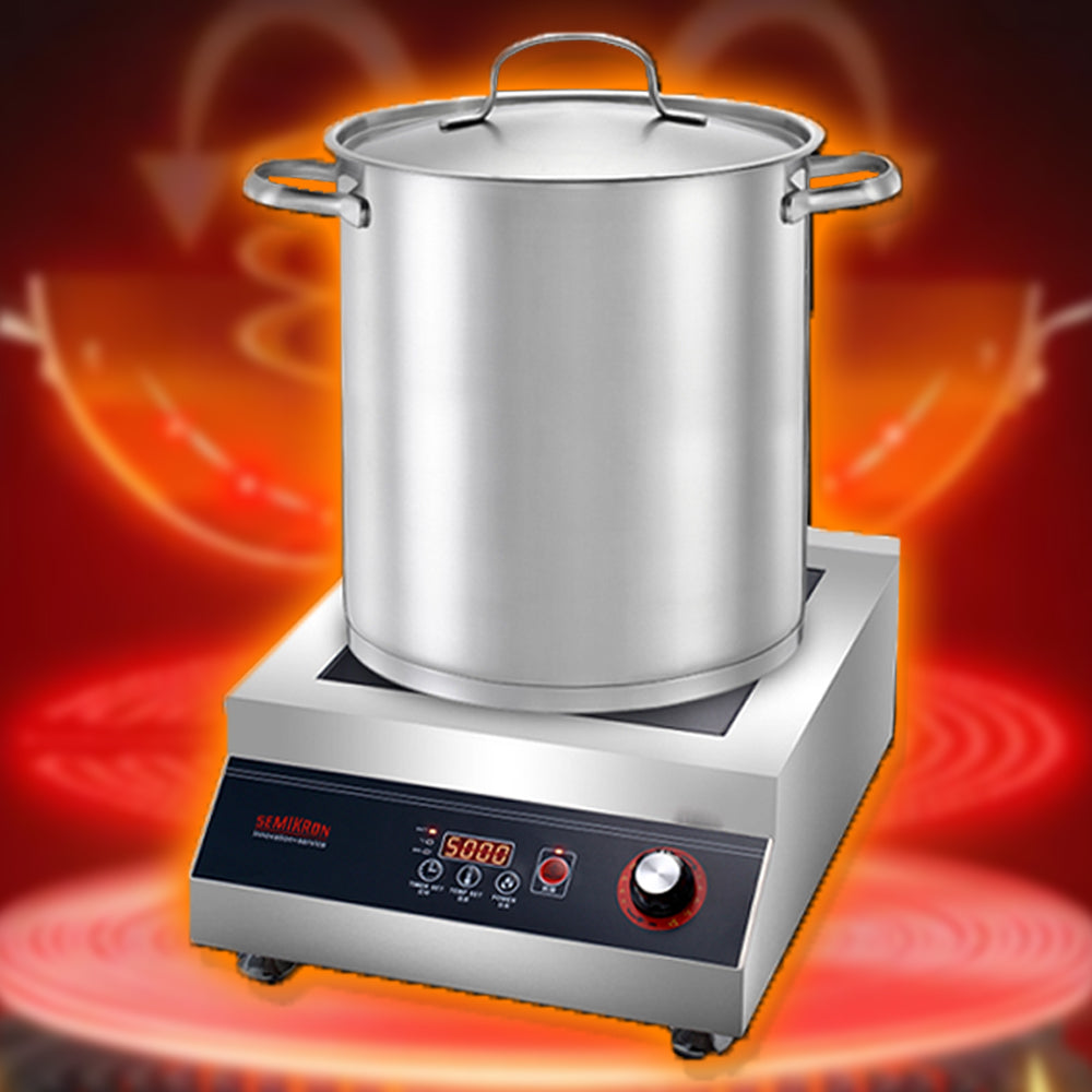 เตาแม่เหล็กไฟฟ้า Electric Induction Cooker กำลังไฟสูงสุด 5000 วัตต์ รับน้ำหนักได้ 100 กิโลกรัม