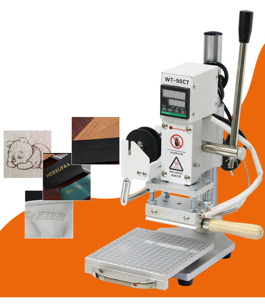 เครื่องปั๊มโลโก้ แบบมือโยก Manual Heat Stamping Machine รุ่น WT-90T เครื่องปั๊มฟลอยด์