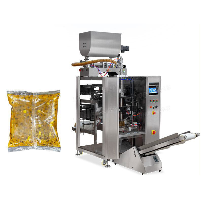 เครื่องบรรจุของเหลว พร้อมแพ็คซอง Auto Liquid Filling and Packing Machine พร้อมถังกวน แพ็คซองน้ำจิ้ม แพ็คถุง