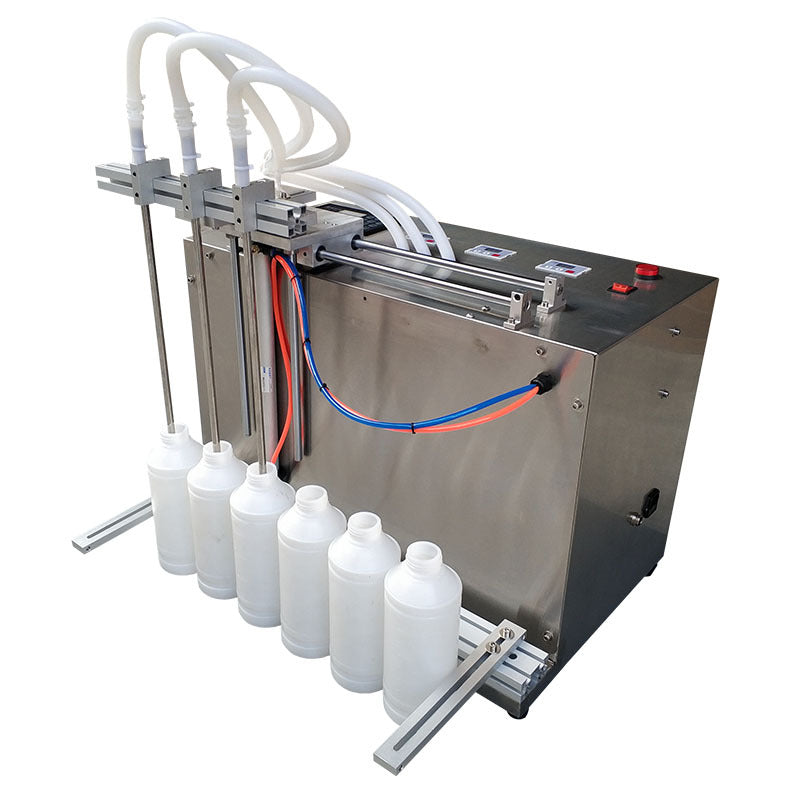 เครื่องบรรจุของเหลว แบบ 3 หัวจ่าย Quantitative Liquid Filling Machine เครื่องบรรจุของเหลว สำหรับขวดแกลลอน ขวดขนาดใหญ่
