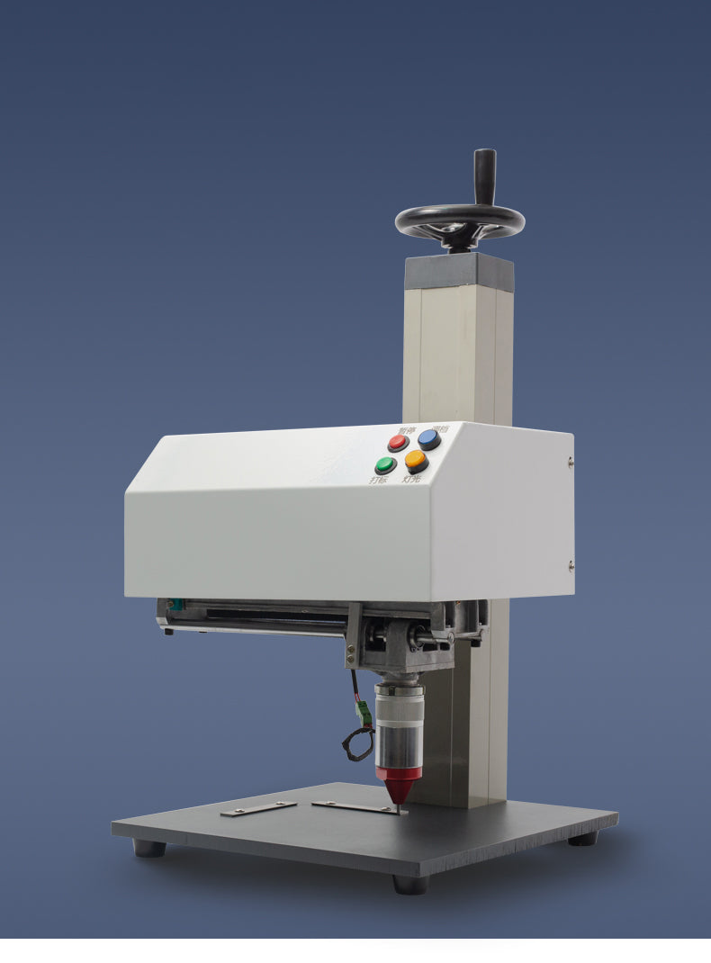 เครื่องแกะสลัก พิมพ์ป้ายเนมเพลท Desktop Nameplate Engraving Machine เครื่องแกะสลักเนมเพลท ระบบไฟฟ้า ระบบลม