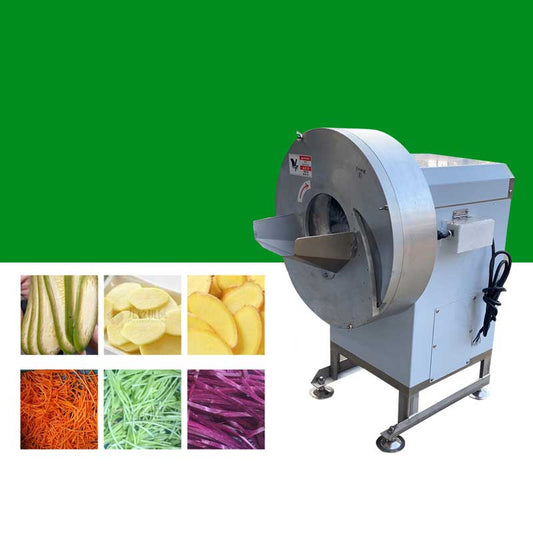 เครื่องหั่นสไลด์ แผ่น หั่นเส้น Commercial Slicer Machine รุ่น TJ-501 วัสดุสเตนเลส 304 สไลด์ กล้วยฉาบ หั่นเส้นมะละกอ