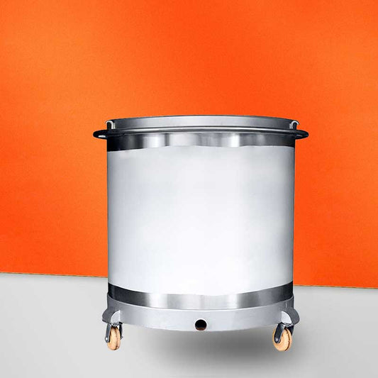ถังกวนผสม Chemical Painting Mixing Barrel ถังผสมพร้อมล้อเลื่อนวัสดุ สเตนเลส 201/304 ถังกวนผสมสี