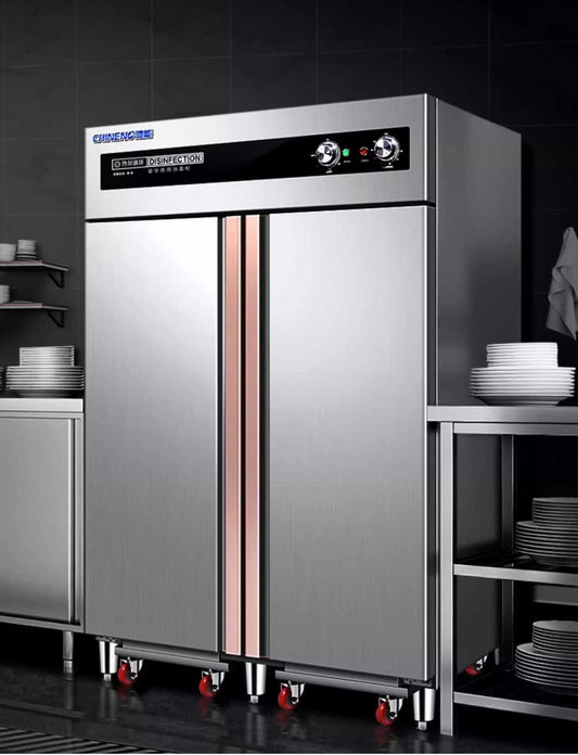 ตู้อบฆ่าเชื้อ ระบบหมุนเวียนลมร้อน Commercial Disinfection Cabinet Cart Type ตู้ฆ่าเชื้อ จาน ชาม ถ้วย