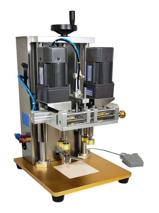 เครื่องปิดฝาขวด Electric Bottle Capping Machine รุ่น DDC-80 ต่อปั๊มลม