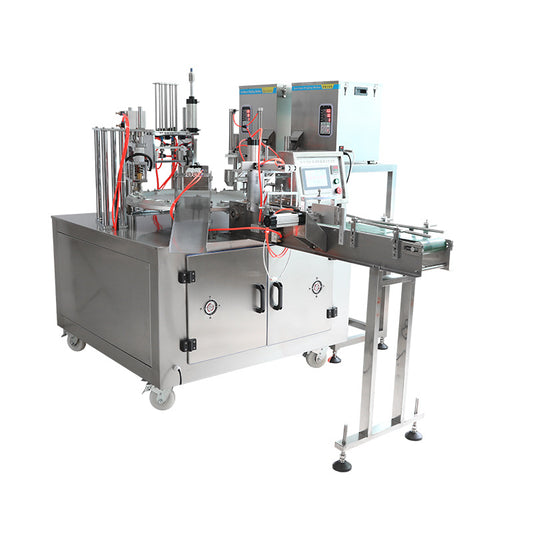 เครื่องซีลถ้วย ระบบอัตโนมัติ Automatic Cup Sealing Machine รุ่น KIS-900 กำลังผลิต 750 ถ้วนต่อนาที