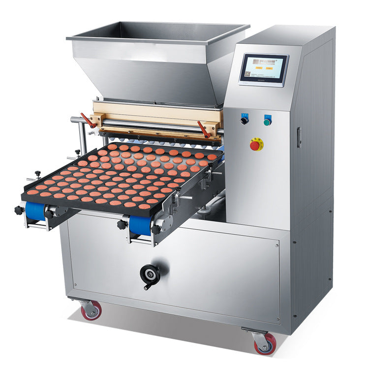 เครื่องหยอดเค้ก หยอดขนม ระบบสายพาน Mousse Cake Filling Machine รุ่น E400/E600 เครื่องหยอดคัพเค้ก ขนมชั้น