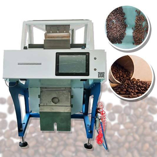 เครื่องแยกเมล็ดตามสี ZLX64-1 Coffee bean cocoa bean color sorter machine (ไม่รวมปั๊มลม)