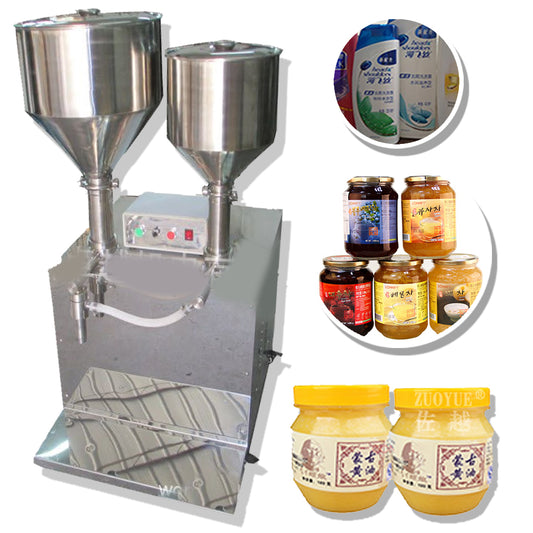 เครื่องบรรจุ 2 สี แนวตั้ง GFA 1-30 bottles/min 2material filling machine vertical pneumatic paste liquid filling machine