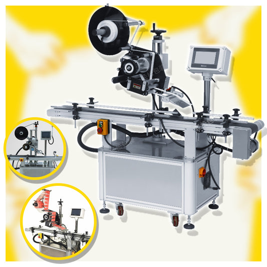 เครื่องติดสติ๊กเกอร์ เครื่องติดฉลาก 180kg Qs-3160 50-200bottle/min automatic labeling machine photoelectric induction