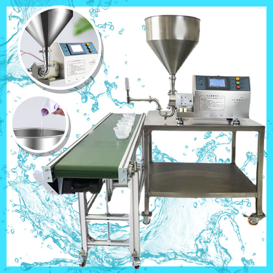 เครื่องบรรจุน้ำ ขนาดหัวจ่าย 19-50 มม. ระบบสายพานต่อเนื่อง Chili Sauce Filling Machine 220/380V