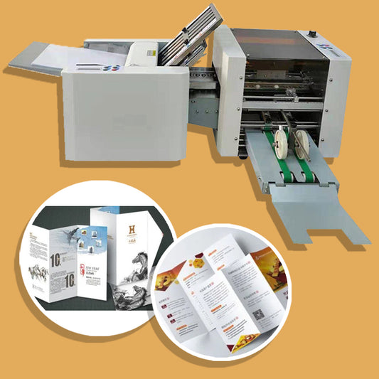 เครื่องพับกระดาษแบบต่อเนื่อง และตัด DSO-JB02-4+K 80-120pcs/m automatic origami machine grid knife