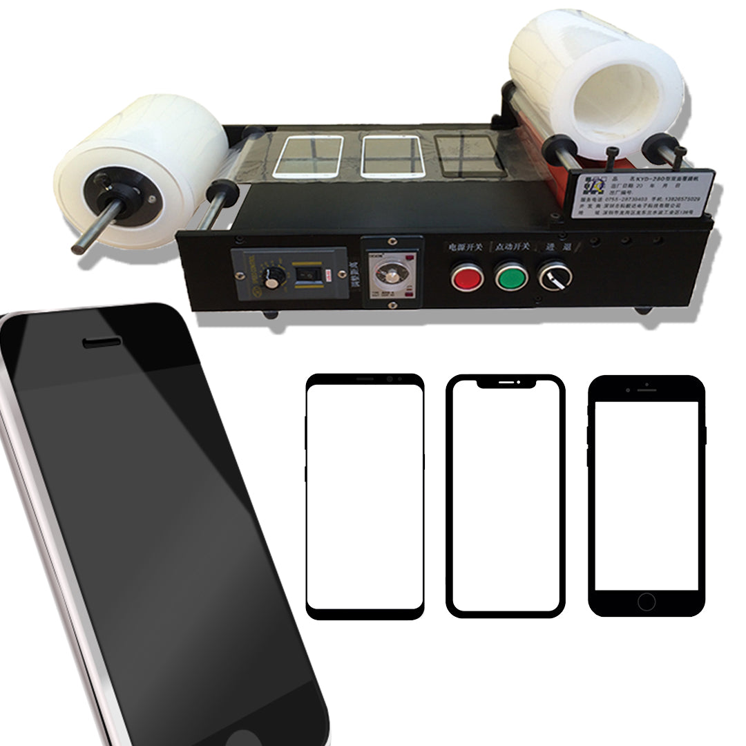 เครื่องเคลือบมือถือ ปิดเคสมือถือ KYD280-25A 0-15 (m/min) phone glass cover laminating machine