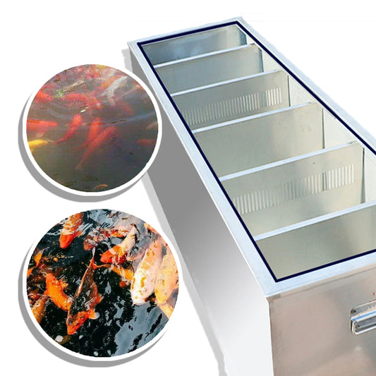 ดรัมฟิลเตอร์ บ่อปลา กรองล้างอัตโนมัติ 10 - 50 tons stainless steel fish pond filter drum microfiltration machine เครื่องล้างกรองปลาอัตโนมัติ