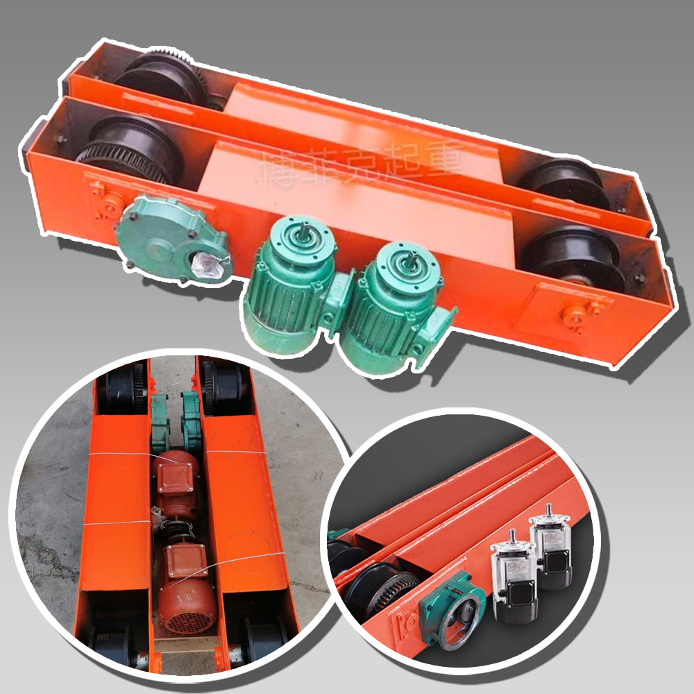 ชุดสะพานขับเครน ชุดขับสะพานเครน มอเตอร์ ราง เกียร์บ็อซ Driving end beam crane crane gantry lifting wheel