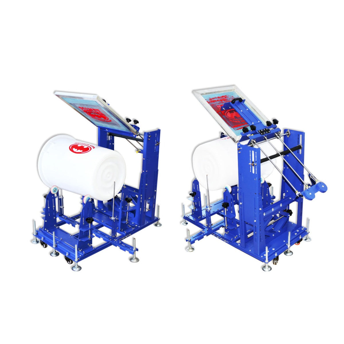 เครื่องสกรีนทรงกระบอก ขนาดใหญ่ Large Curved Surface Screen Printing Machine รุ่น SPE-QM3080
