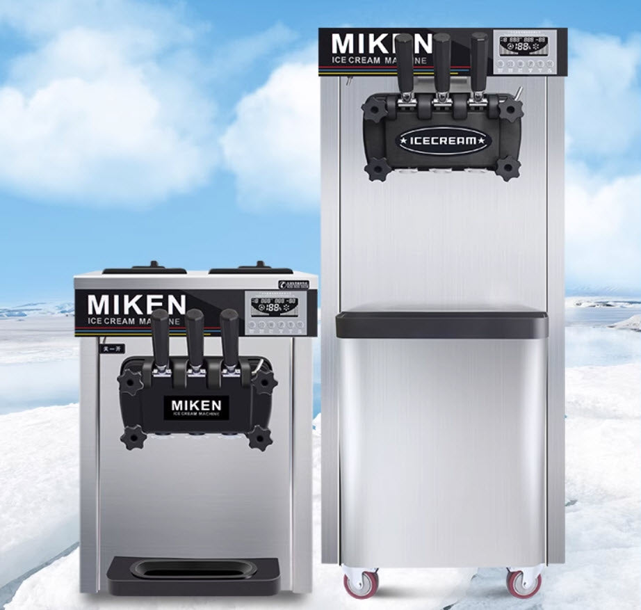 เครื่องทำไอติม Ice Cream Machine Miken 20-25L 2000w สำหรับทำไอศกรีมโฮมเมด ขนาดใหญ่ กำลังไฟสูง เหมาะสำหรับธุรกิจหรือครอบครัว