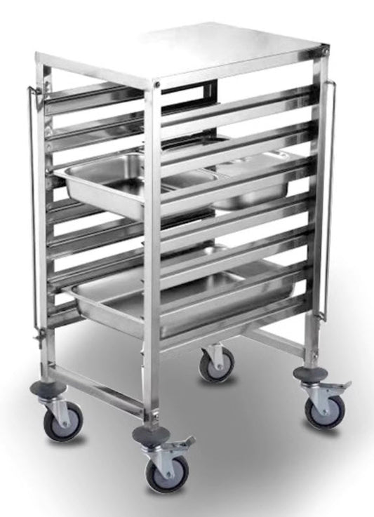 ชั้นวางถาด เบเกอรี่ ล้อ รับน้ำหนักชั้นละ 7 kg Stainless steel multi-layer shelf 1/1, 2/1 plate มีให้เลือก 3 เเบบ 6 ชั้น, 15 ชั้น, 30 ชั้น สั่งทำ