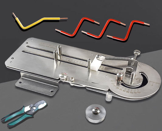 เครื่องดัดลวด ดัดสายไฟ มือโยก Wire Bending Machine 15-25mm 30-120 องศา 2.5-25 square